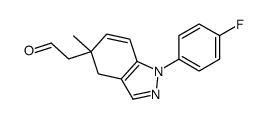 2-[1-(4-fluorophenyl)-5-methyl-4H-indazol-5-yl]acetaldehyde结构式