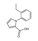 1-(2-ethylphenyl)pyrrole-2-carboxylic acid结构式