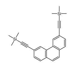 trimethyl-[2-[6-(2-trimethylsilylethynyl)phenanthren-3-yl]ethynyl]silane Structure