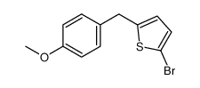 2-bromo-5-[(4-methoxyphenyl)methyl]thiophene结构式