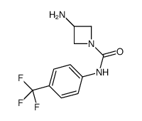 3-amino-N-[4-(trifluoromethyl)phenyl]azetidine-1-carboxamide结构式