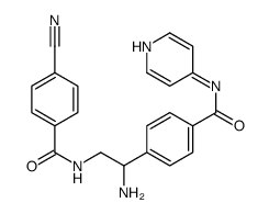N-[2-amino-2-[4-(pyridin-4-ylcarbamoyl)phenyl]ethyl]-4-cyanobenzamide Structure
