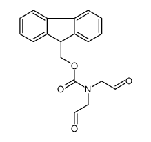 9H-fluoren-9-ylmethyl N,N-bis(2-oxoethyl)carbamate Structure