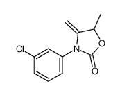 3-(3-chlorophenyl)-5-methyl-4-methylidene-1,3-oxazolidin-2-one结构式