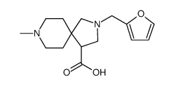 2,8-Diazaspiro[4.5]decane-4-carboxylic acid, 2-(2-furanylmethyl)-8-methyl Structure