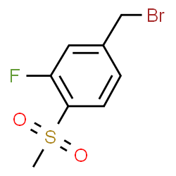 3-fluoro-4-(methylsulphonyl)benzyl bromide Structure