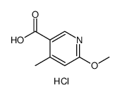 6-Methoxy-4-methylpyridine-3-carboxylic acid hydrochloride Structure