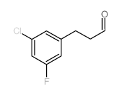 3-(3-Chloro-5-fluorophenyl)propionaldehyde结构式