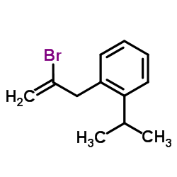 1-(2-Bromo-2-propen-1-yl)-2-isopropylbenzene structure