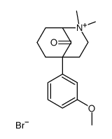 5-(3-methoxy-phenyl)-2,2-dimethyl-9-oxo-2-azonia-bicyclo[3.3.1]nonane, bromide Structure