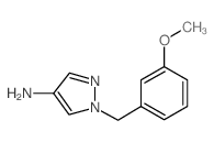 1-(3-甲氧基苄基)-1H-吡唑-4-胺结构式