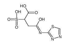 4-oxo-2-sulfo-4-(1,3,4-thiadiazol-2-ylamino)butanoic acid Structure