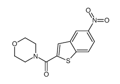 morpholin-4-yl-(5-nitro-1-benzothiophen-2-yl)methanone Structure