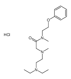 2-[2-(diethylamino)ethyl-methylamino]-N-methyl-N-(2-phenoxyethyl)acetamide,hydrochloride结构式