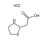 thiazolidin-2-ylacetic acid hydrochloride结构式