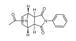 exo-10-acetyl-4-phenyl-4,10-diazatricyclo(5.2.1.02,6)dec-8-ene-3,5-dione结构式