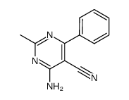 4-amino-2-methyl-6-phenyl-pyrimidine-5-carbonitrile Structure