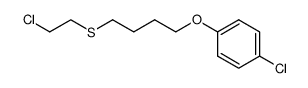 1-(2-chloro-ethylsulfanyl)-4-(4-chloro-phenoxy)-butane结构式