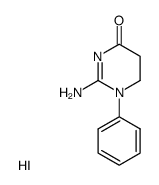 2-Amino-1-phenyl-5,6-dihydro-1H-pyrimidin-4-one; hydriodide结构式