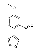 5‐methoxy‐2‐(thiophen‐3-yl)benzaldehyde Structure