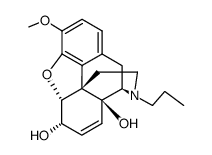 4,5α-epoxy-3-methoxy-17-propyl-morphin-7-ene-6α,14-diol Structure