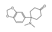 4-benzo[1,3]dioxol-5-yl-4-dimethylamino-cyclohexanone结构式