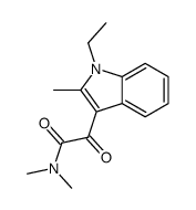 2-(1-ethyl-2-methylindol-3-yl)-N,N-dimethyl-2-oxoacetamide Structure