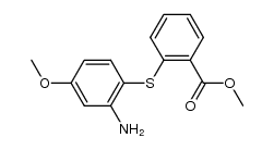 2-(2-amino-4-methoxy-phenylsulfanyl)-benzoic acid methyl ester Structure