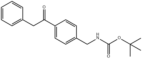 (4-phenylacetyl-benzyl)-carbamic acid tert-butyl ester Structure