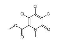 methyl 3,4,5-trichloro-1-methyl-6-oxopyridine-2-carboxylate结构式