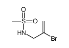 N-(2-bromoprop-2-enyl)methanesulfonamide结构式