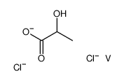 2-hydroxypropanoate,vanadium,dichloride Structure