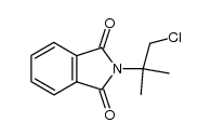 N-(2-chloro-1,1-dimethylethyl)phthalimide结构式