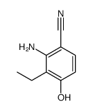 Benzonitrile,2-amino-3-ethyl-4-hydroxy- Structure