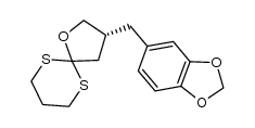 2,2-[3-[3,4-(methylenedioxy)benzyl]-1-oxa-1,4-butanediyl]-1,3-dithiane结构式