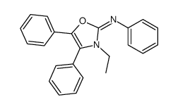 3-ethyl-N,4,5-triphenyl-1,3-oxazol-2-imine结构式