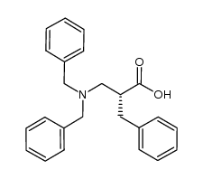 (2R)-2-benzyl-3-(N,N-dibenzylamino)propanoic acid结构式