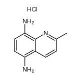 2-methyl-quinoline-5,8-diyldiamine, dihydrochloride Structure
