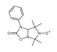 1-phenyl-6-oxyl-5,5,7,7-tetramethyltetrahydroimidazo[1,5-b][1,2,4]oxadiazol-2-one结构式