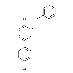 4-(4-Bromophenyl)-4-oxo-2-[(3-pyridinylmethyl)amino]butanoic acid Structure