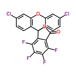 3',6'-dichloro-4,5,6,7-tetrafluorospiro[2-benzofuran-3,9'-xanthene]-1-one结构式