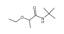 N-(tert-butyl)-2-ethoxypropanamide结构式
