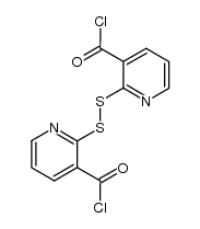 2,2'-dithiobis(3-pyridinecarbonyl chloride) Structure