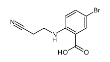 5-bromo-2-(2-cyanoethylamino)benzoic acid结构式