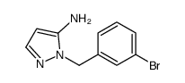 1-(3-Bromobenzyl)-1H-pyrazol-5-amine结构式