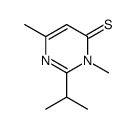 3,6-dimethyl-2-propan-2-ylpyrimidine-4-thione结构式