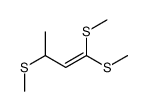 1,1,3-tris(methylsulfanyl)but-1-ene结构式