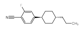 4-(TRANS-4-PROPYLCYCLOHEXYL)-2-FLUOROBENZONITRILE Structure