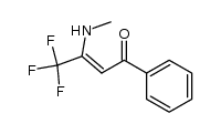 1-phenyl-3-(N-methylamino)-4,4,4-trifluoro-2-buten-1-one结构式