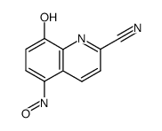 5-nitroso-8-hydroxyquinaldonitrile Structure